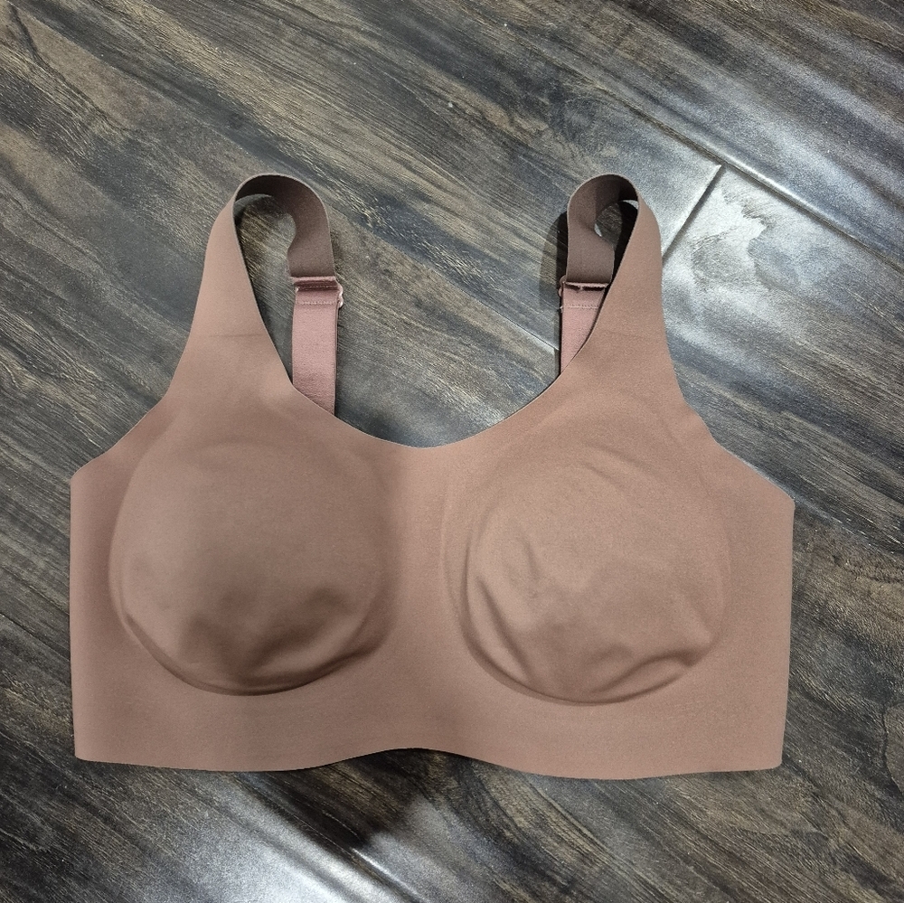 Knix Moulded Wireless Padded Brown Bra